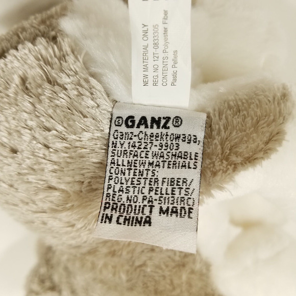 Ganz Webkinz Schnauzer Dog 9" Plush HM159 Stuffed Animal Toy Only NO CODE - Picture 10 of 13